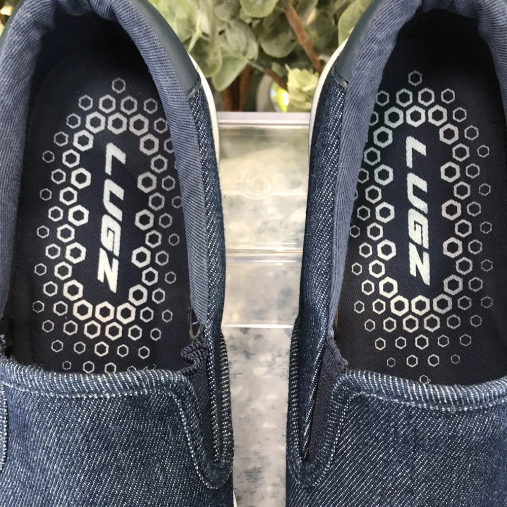 Lugz Clipper Navy Blue Canvas Slip-on Men’s 8M ⭐️Brand NEW Condition⭐️ - Picture 8 of 9
